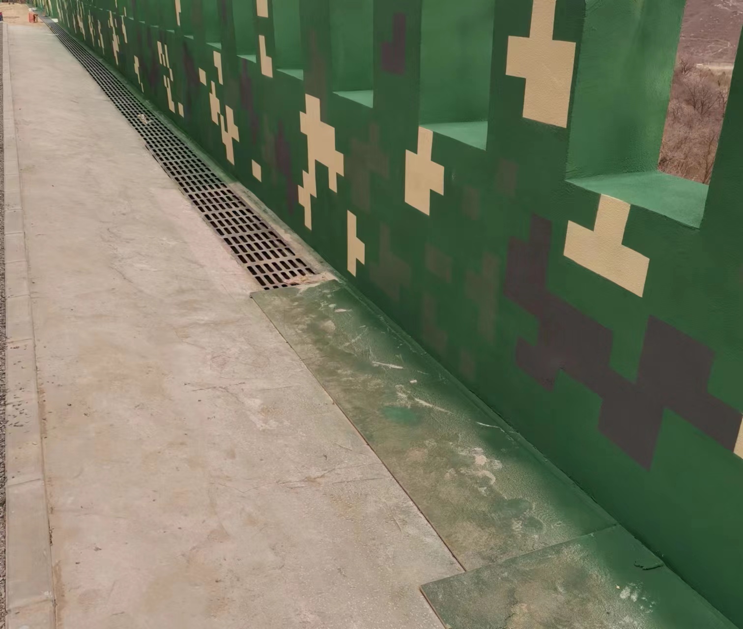 马鞍山围墙迷彩喷涂,数迷彩漆